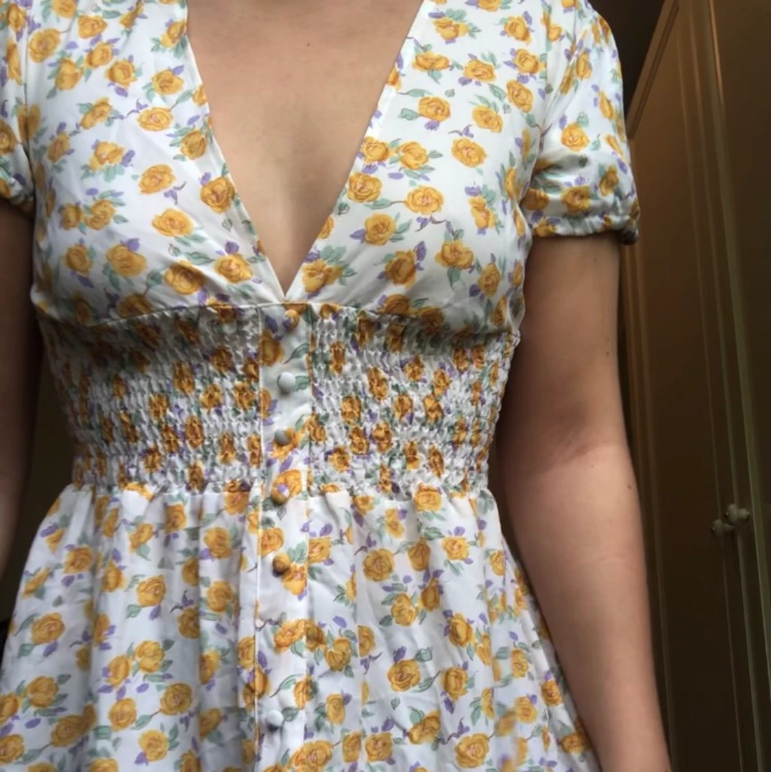 Blommig långklänning 