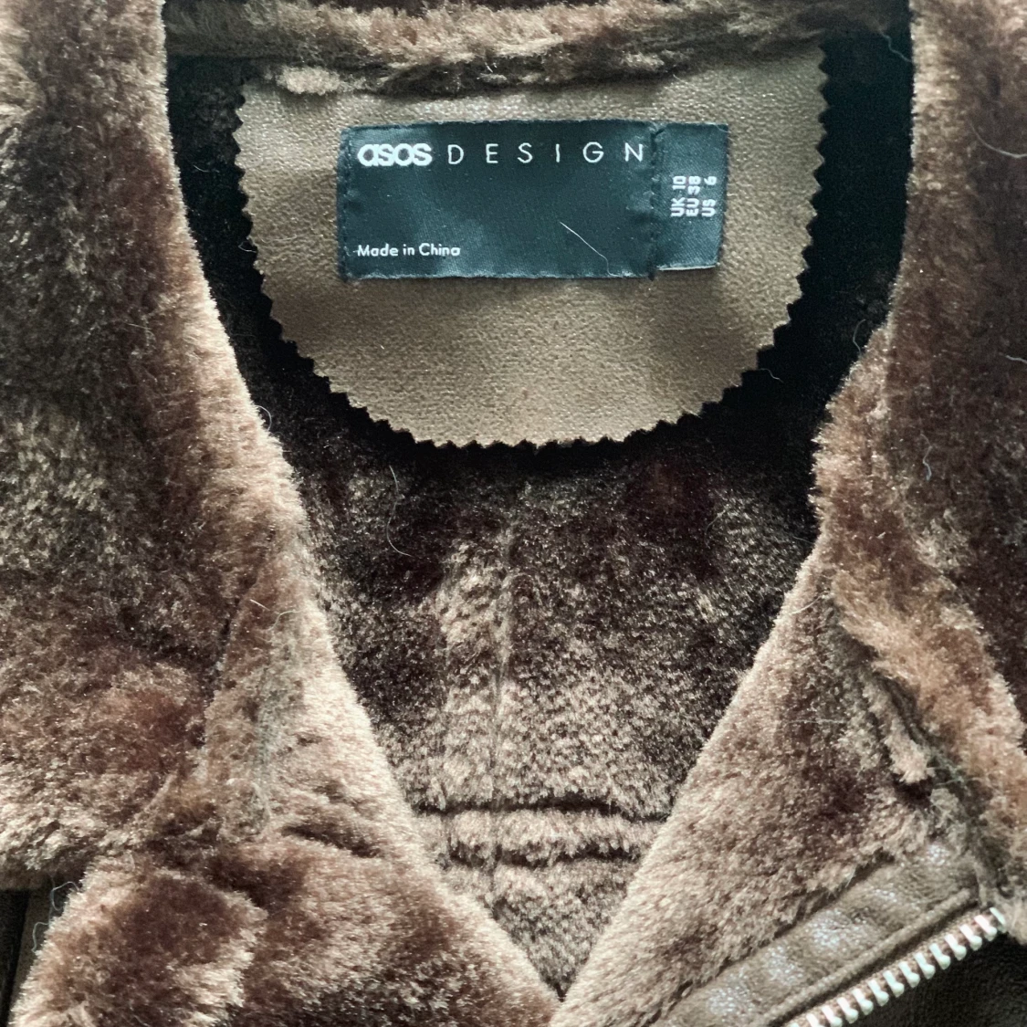 Biker jacket in teddy material - 91