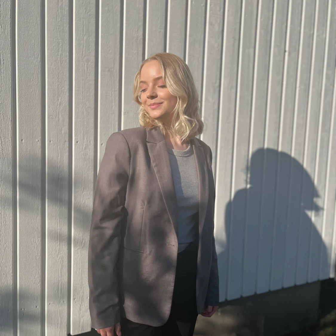 Grå kavaj/blazer - 91