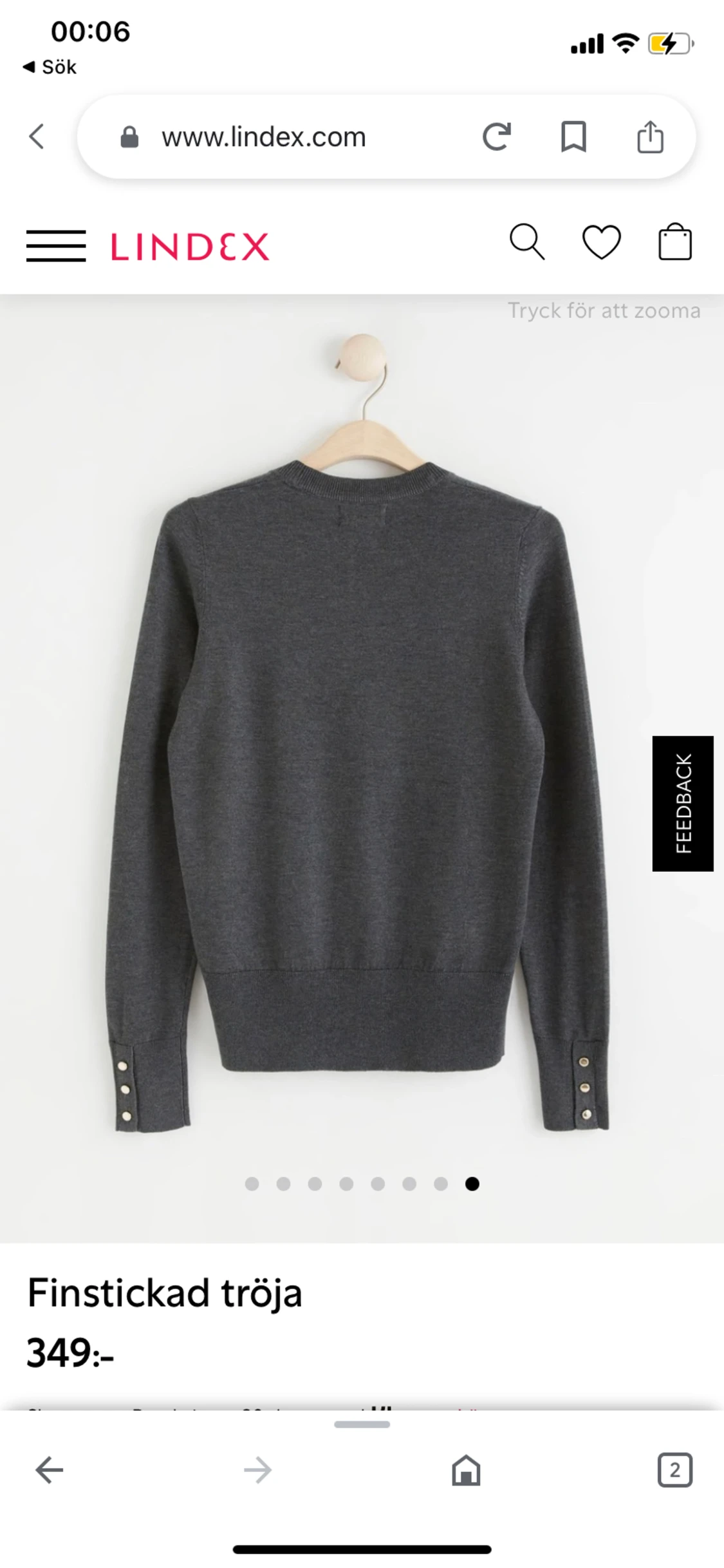 Finsstickad tröja - 90