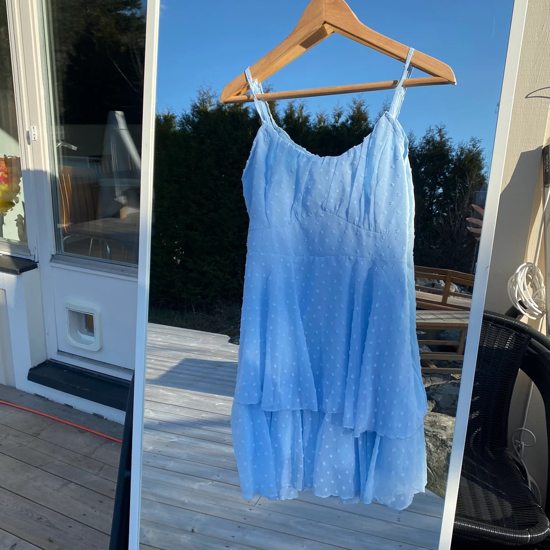 Blå klänning  - 90