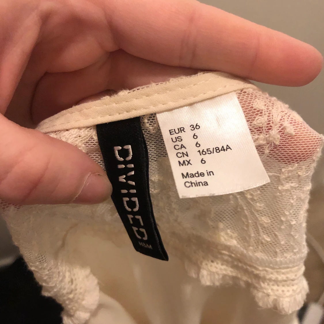 Vit spets tröja - 91