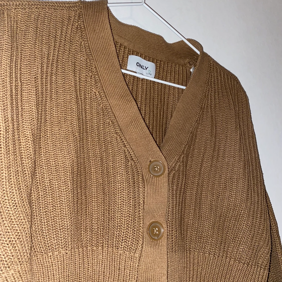 Brun stickad tröja, ONYL - 90