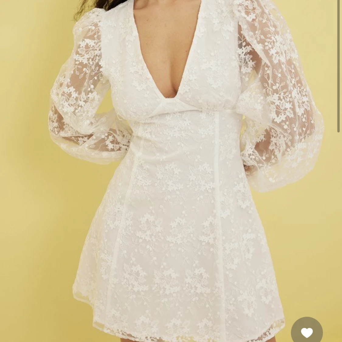 Vit studentklänning