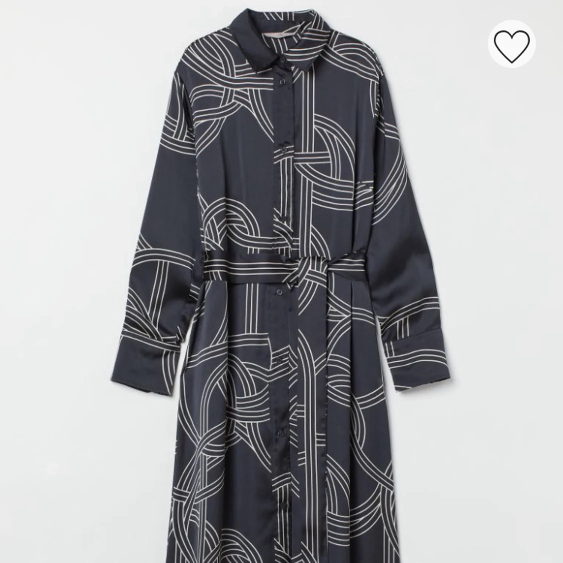 Satin shirt klänning från HM - 91