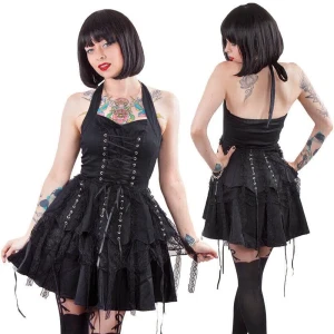 Goth hearts and roses dress - Säljer en av mina favoriter för det blivit för liten, Hearts and roses har slutat så detta är ett superbra kap😍super bra skick. Orginal pris 600kr
