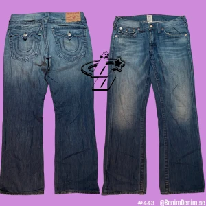 true religion jeans  - True Religion jeans Ricky  size on tag, 33W  Ytterben, 105cm  Innerben, 75cm  midja (rakt över), 45cm  (modell 180cm)