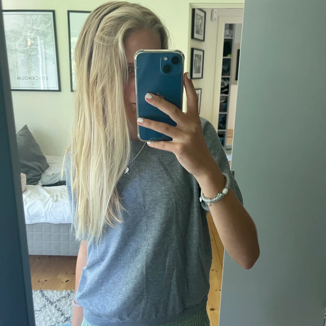 Stickad t-shirt  - 1