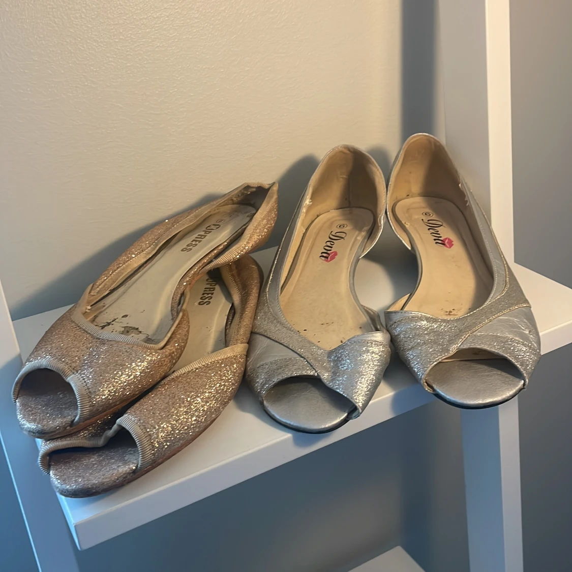 Festskor guld & silver stl 39