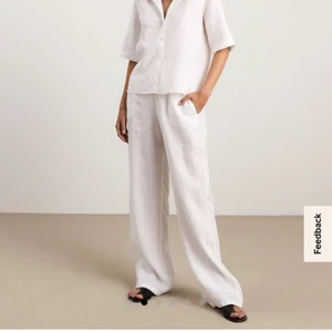 Linnebyxor  - Vita linnebyxor från Lindex, slutsålda på nätet Strl L men passar M 