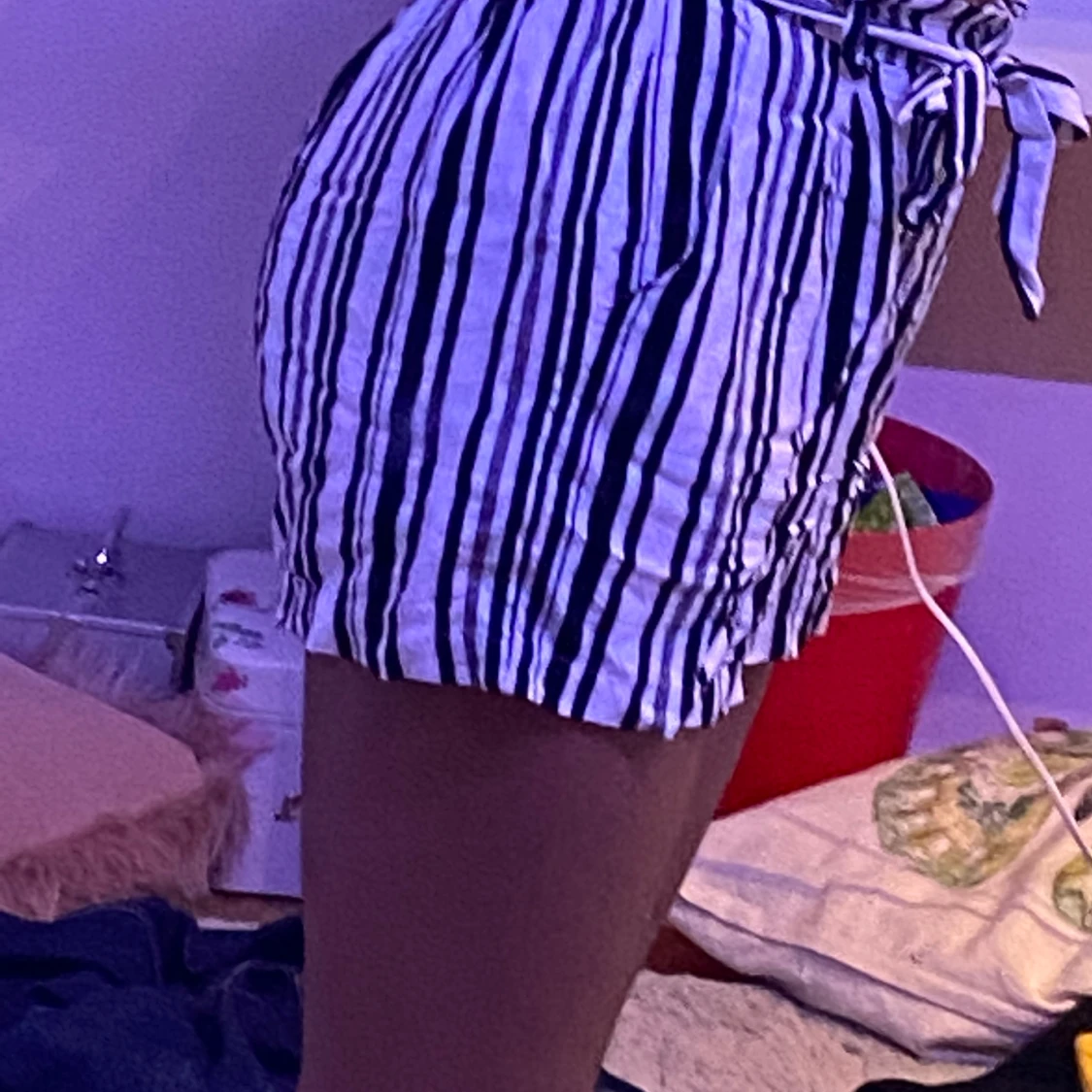 Shorts från lindex i svart och vit  - 90