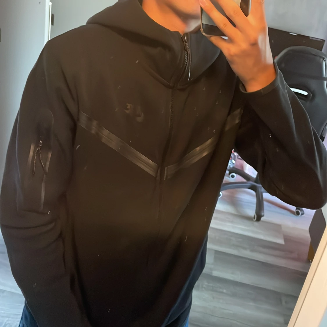 Svart Nike Tech fleece Kofta 