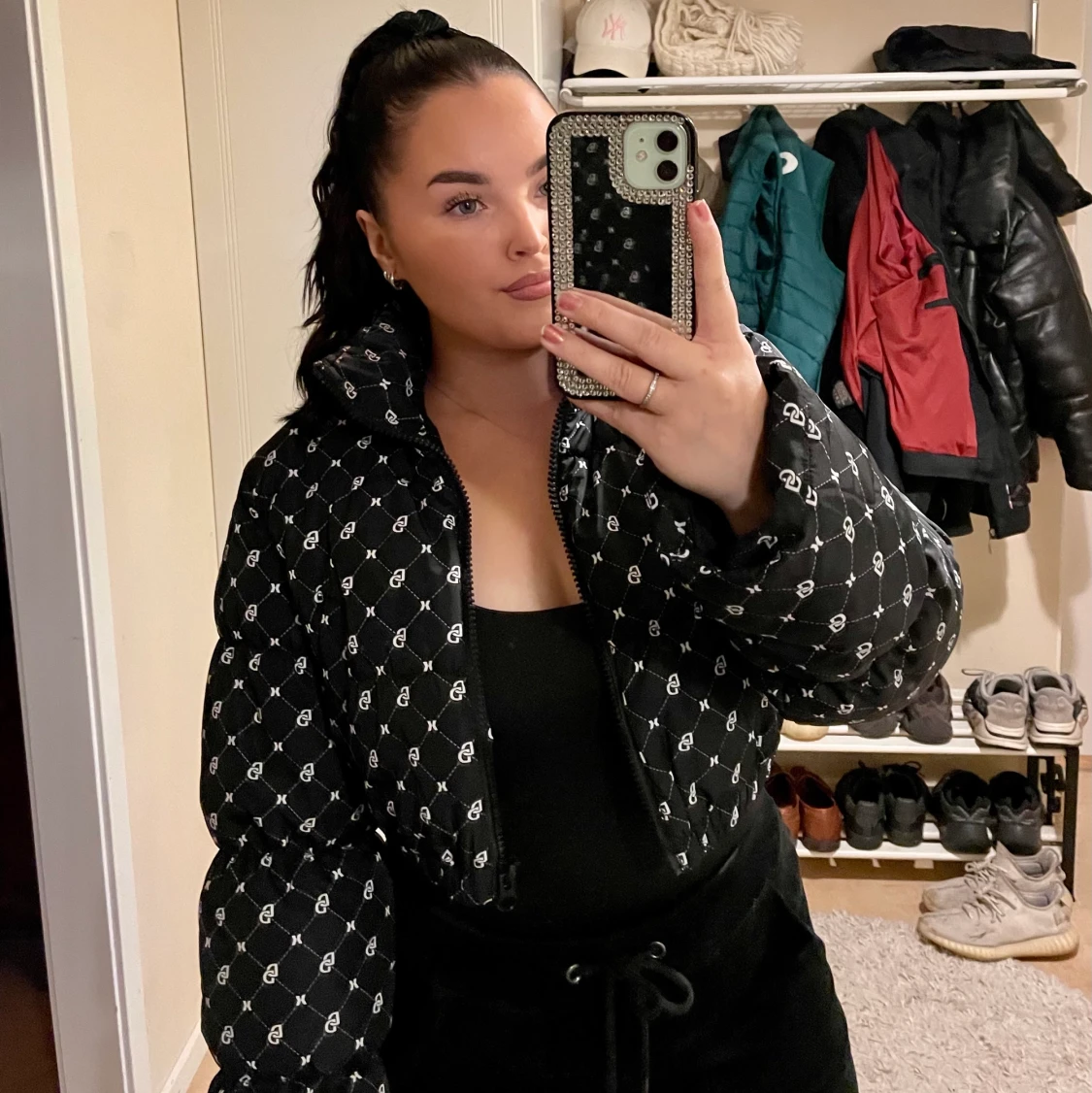 Croppad pufferjacket