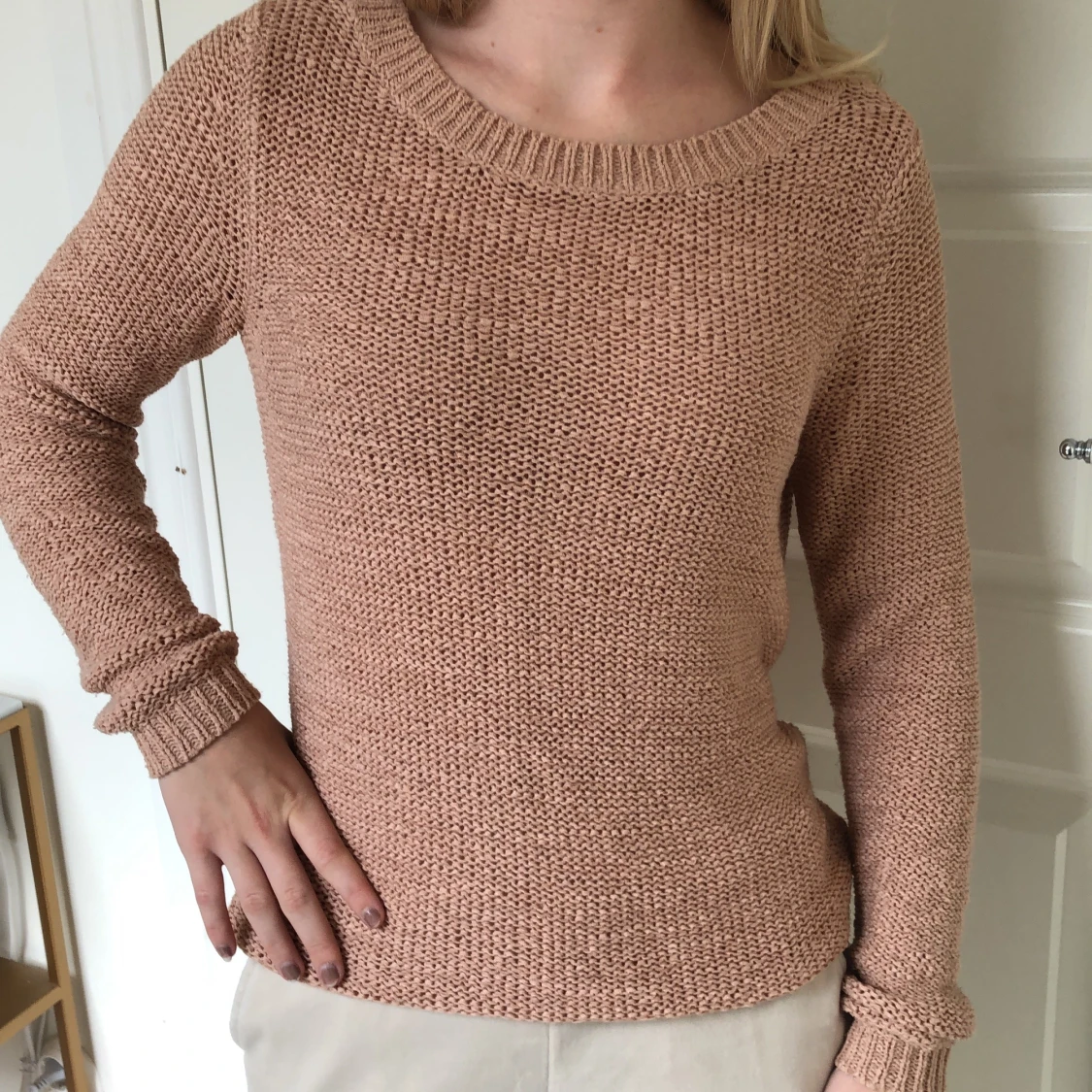 Stickad topp från Only