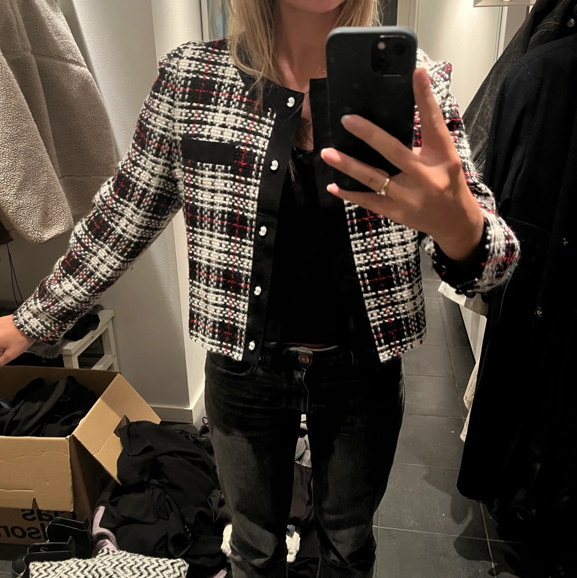 Tweed jacka, vintage!!