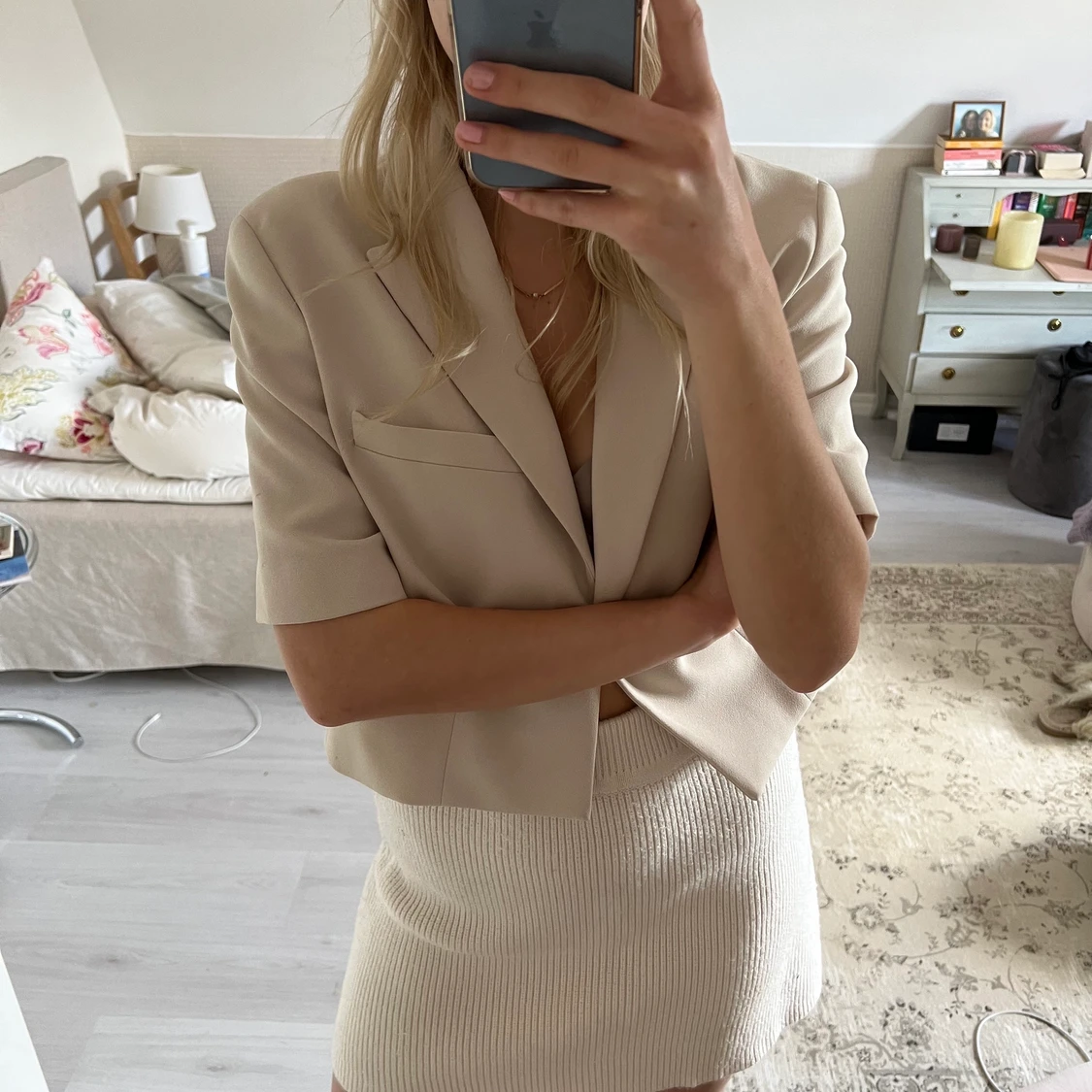 Croppad kavaj Zara S