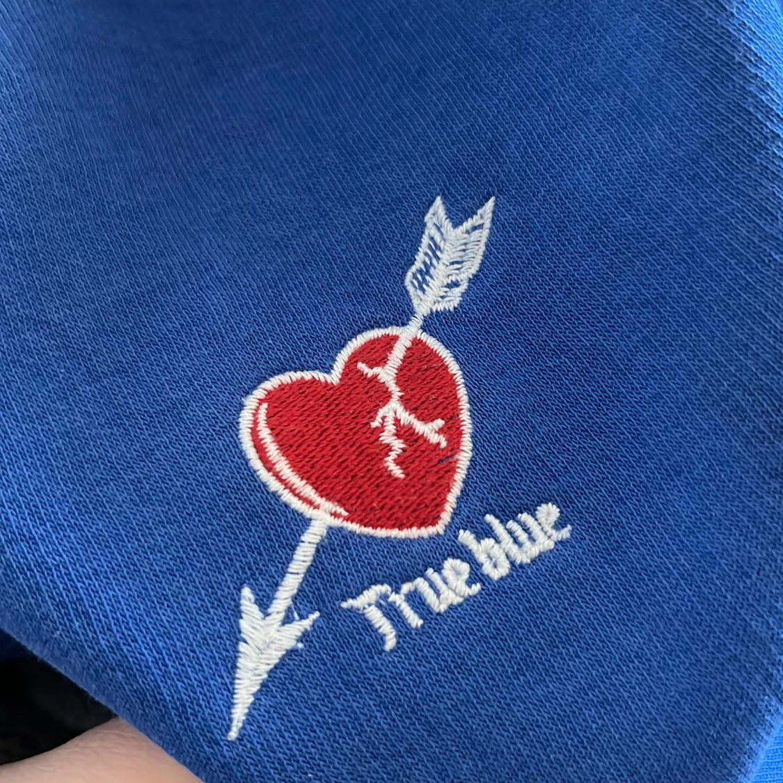 Blå hoodie Junkyard - 90