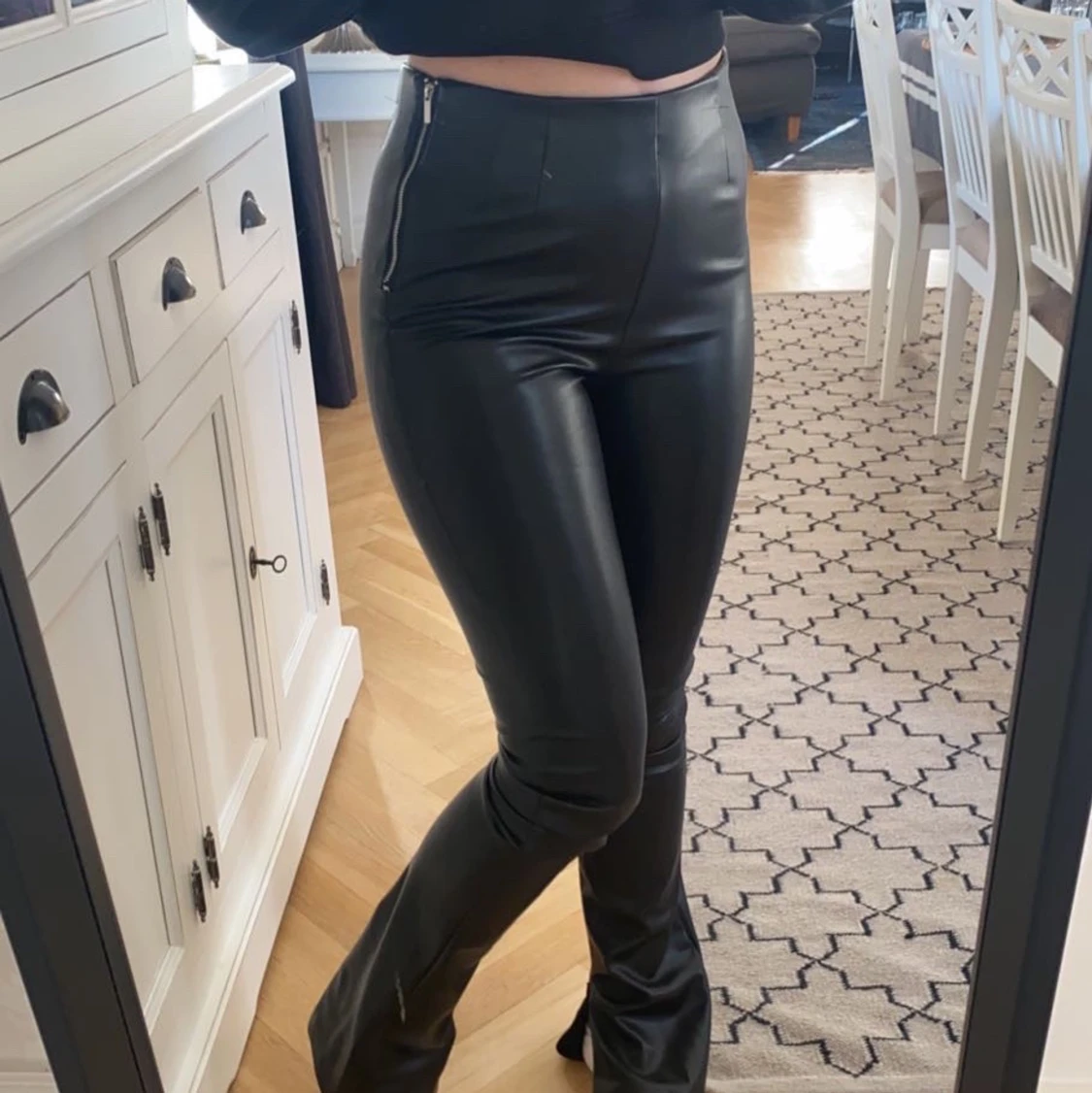 Zara skinnbyxor med dragskedja - 91