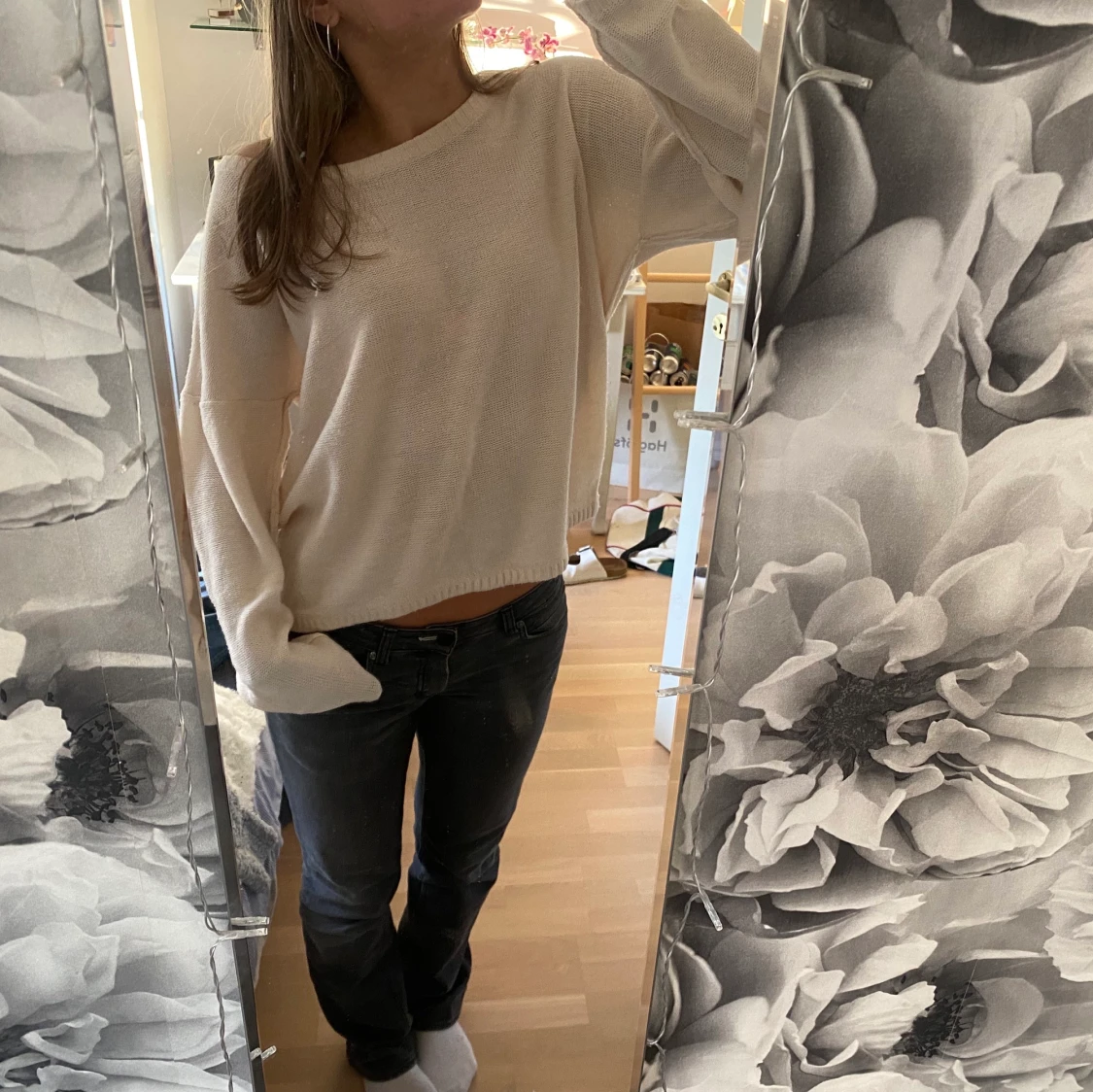 Oversised stickad tröja