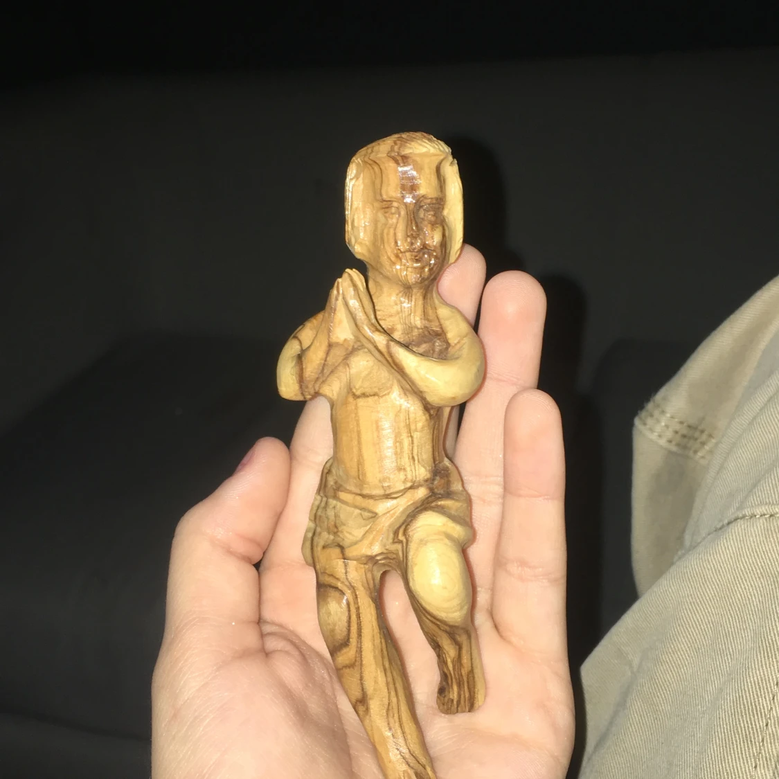 Jesus barn gjord i trä