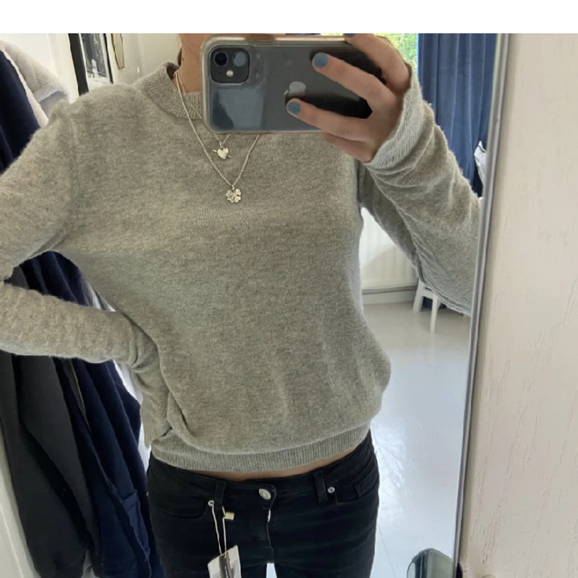 100% äkta kashmir tröja - 90