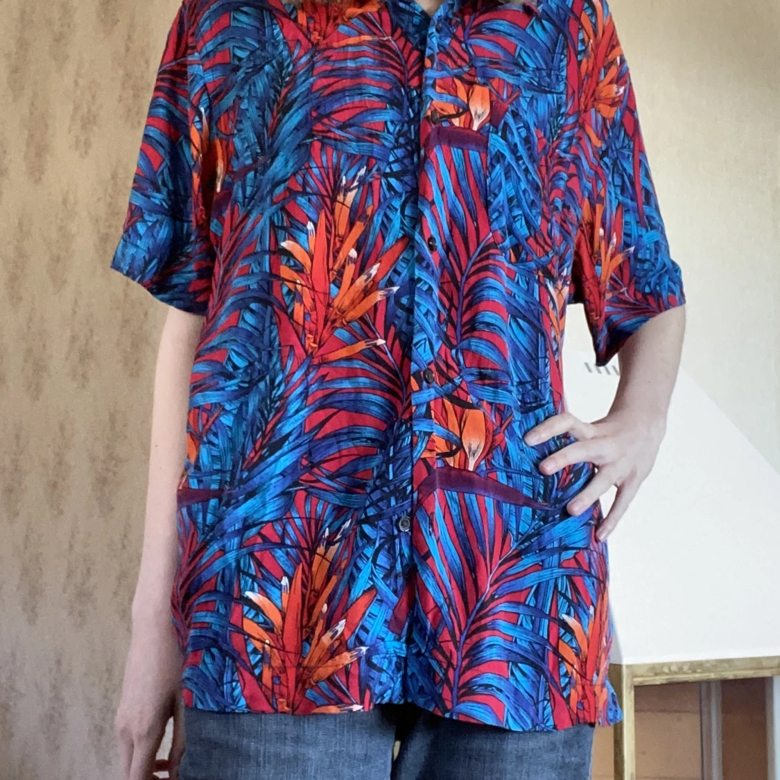 Färgglad skjorta  - 90