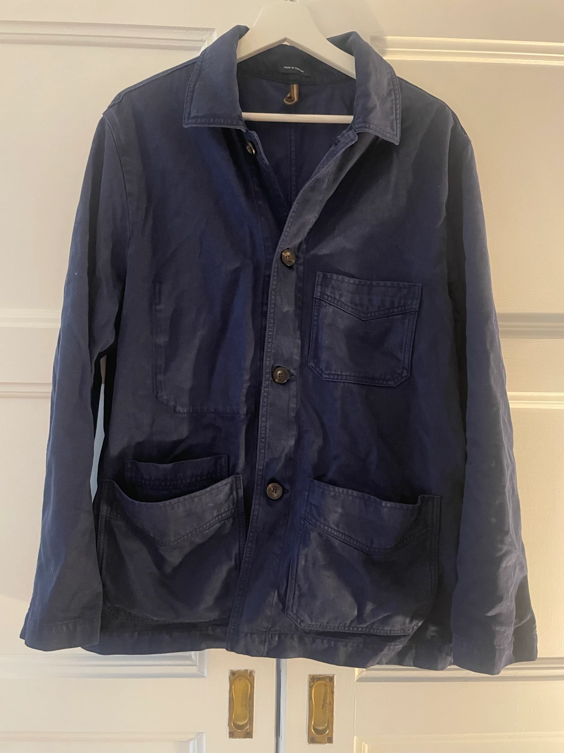 Drake´sNavy Japanese Selvedge Corduroy Five-Pocket Chore Jacket