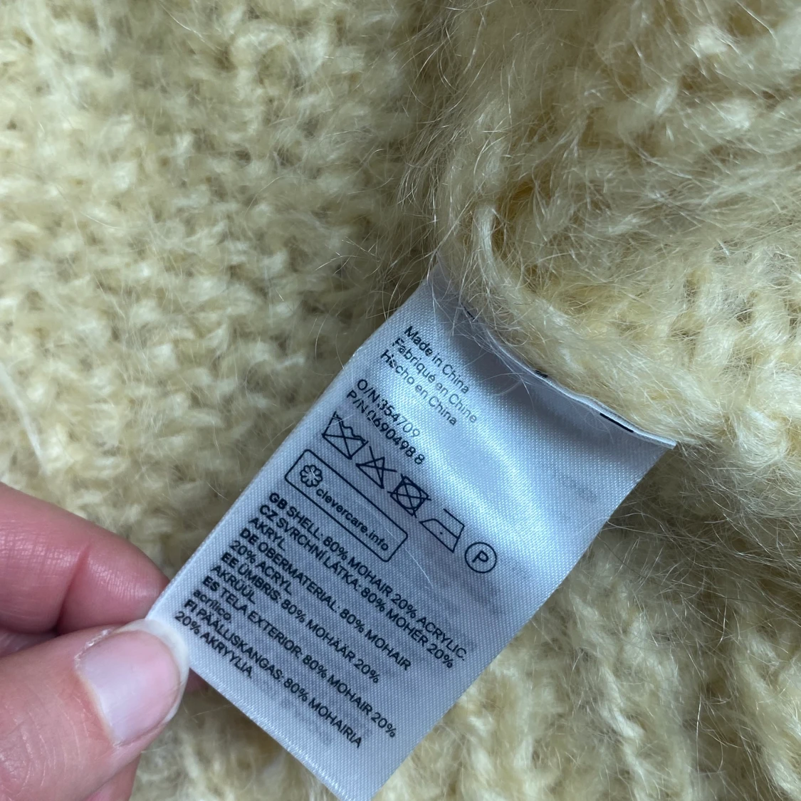 Mohair stickad tröja  - 91