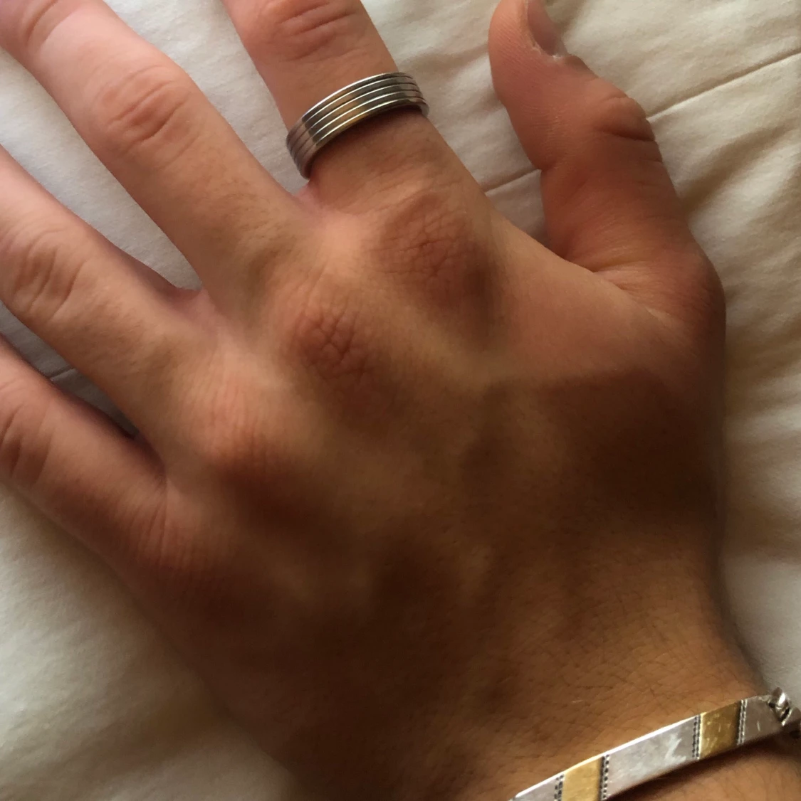 Sterling silver ring - 90