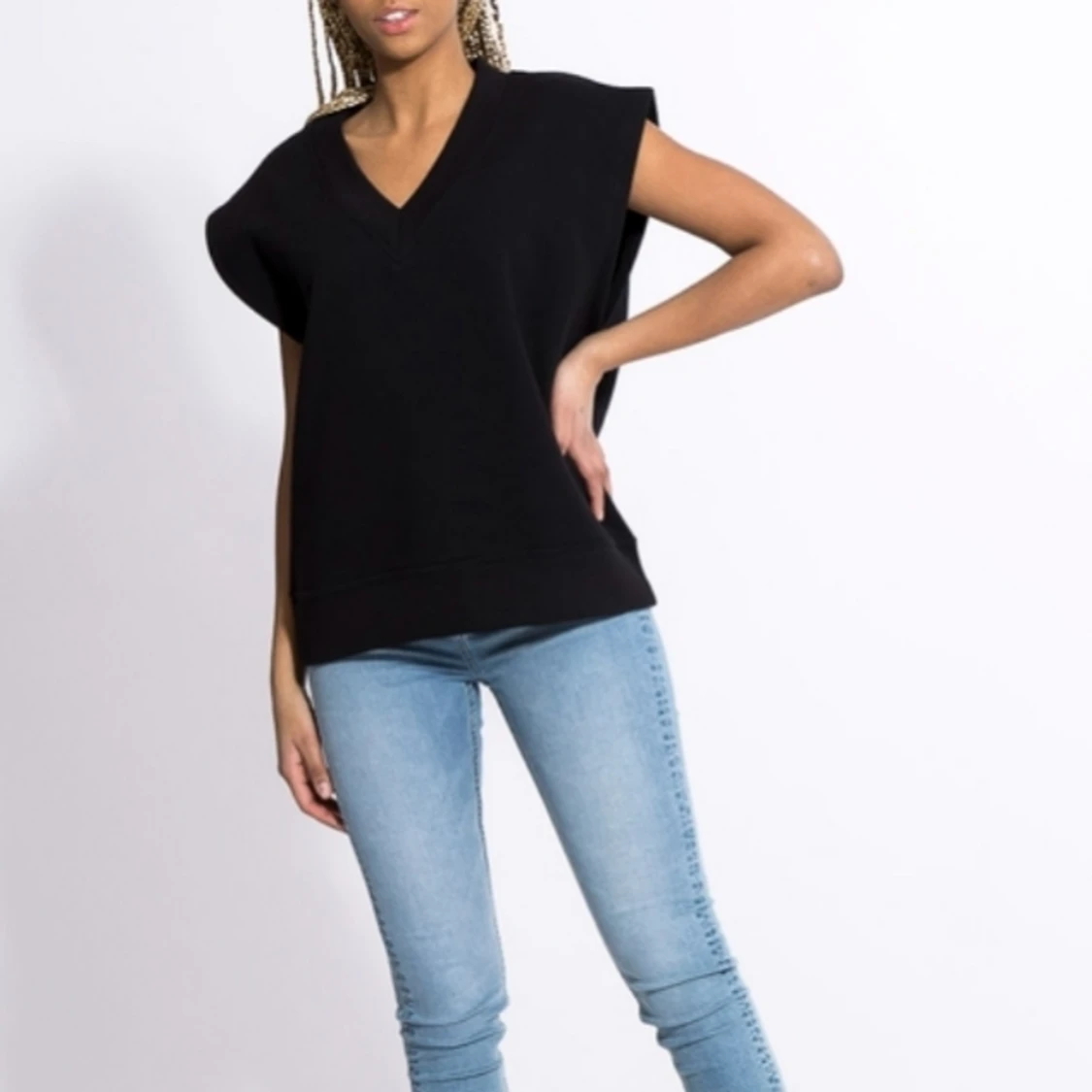 Sweatshirt väst i storlek L/XL  - 90