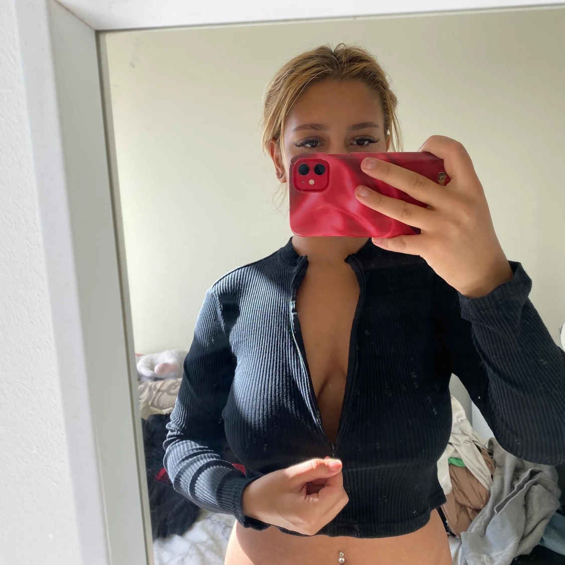 Magtröja zipper  - 90