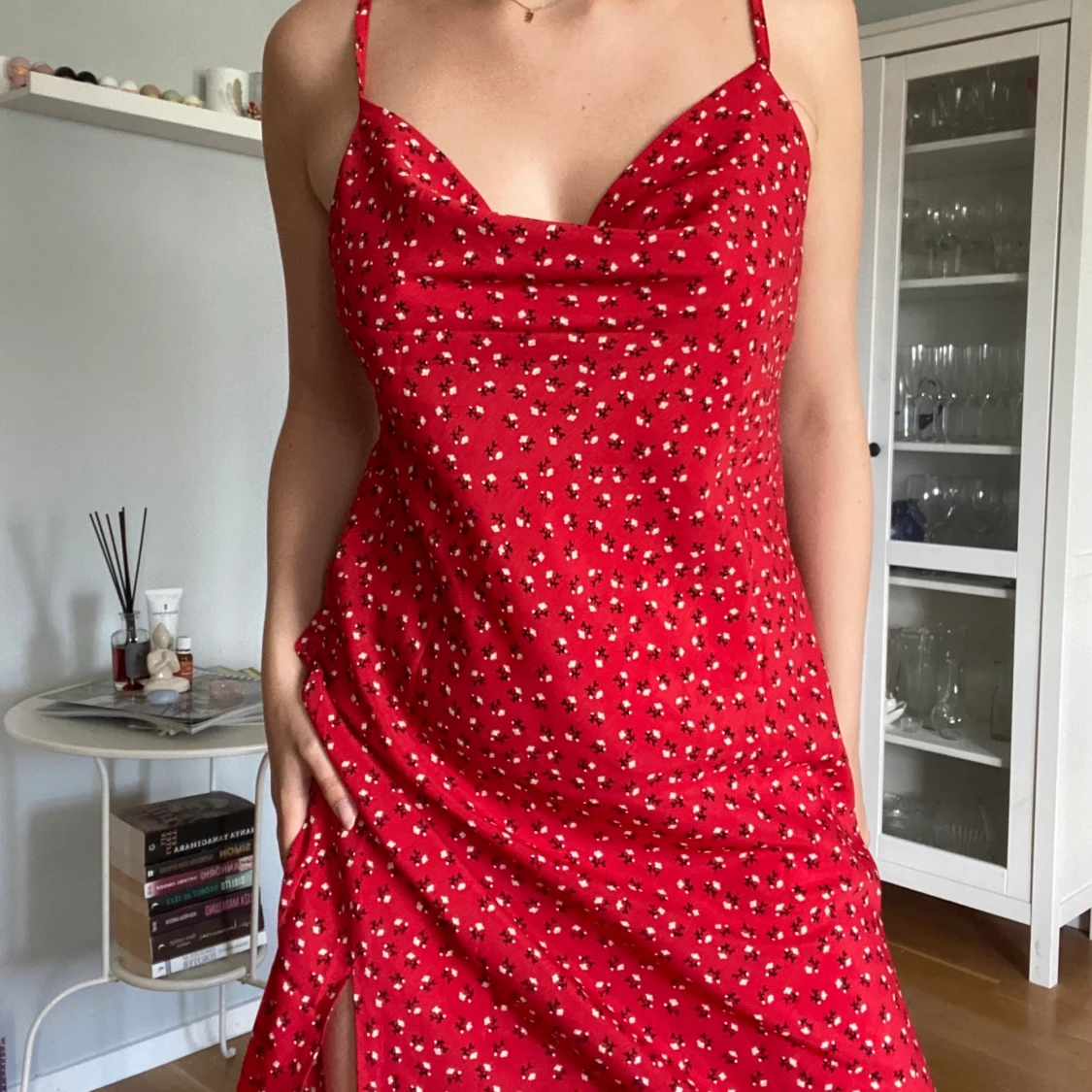 Blommig klänning  - 90