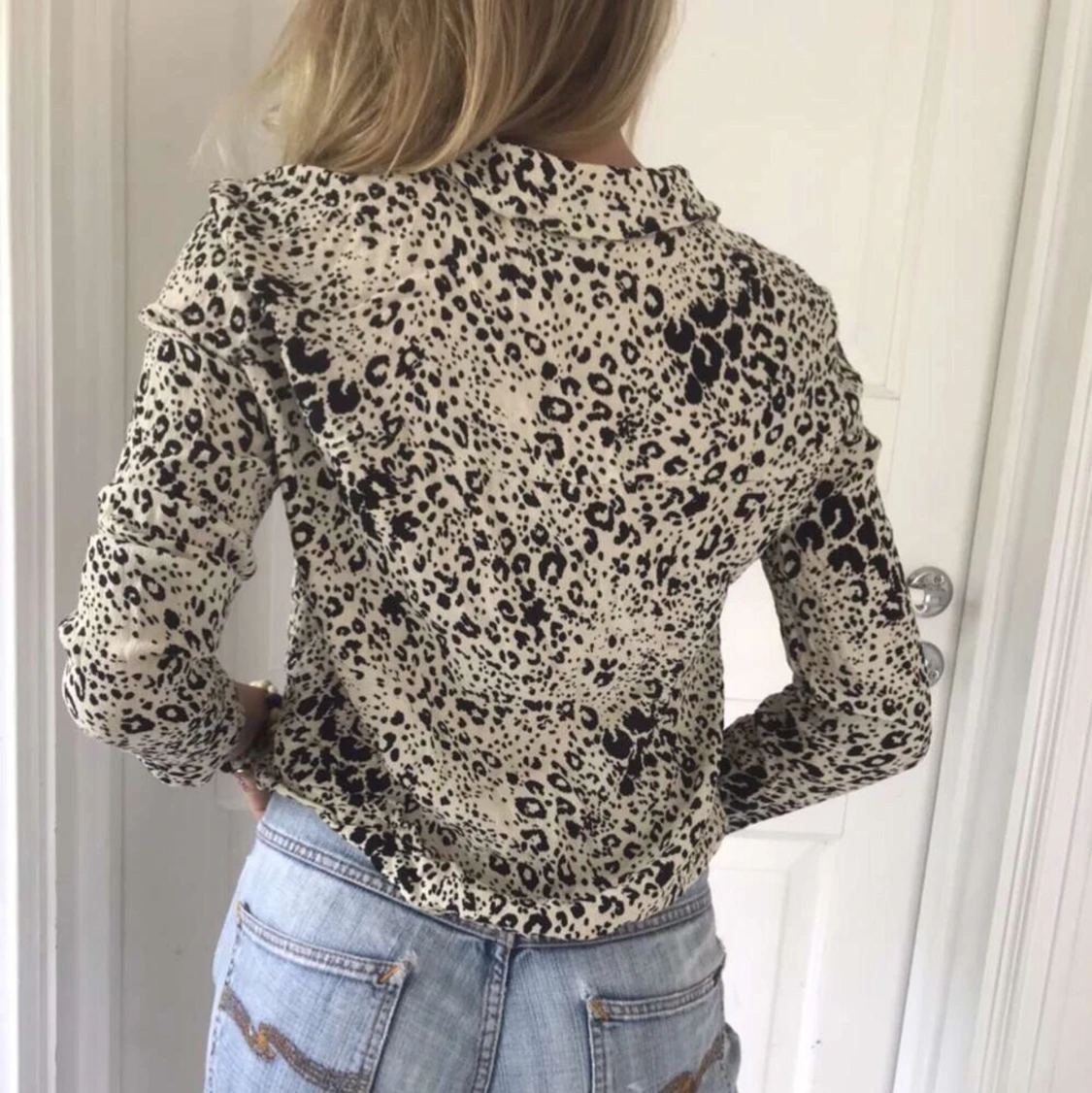 Leopardmönstrad blus/skjorta - 91