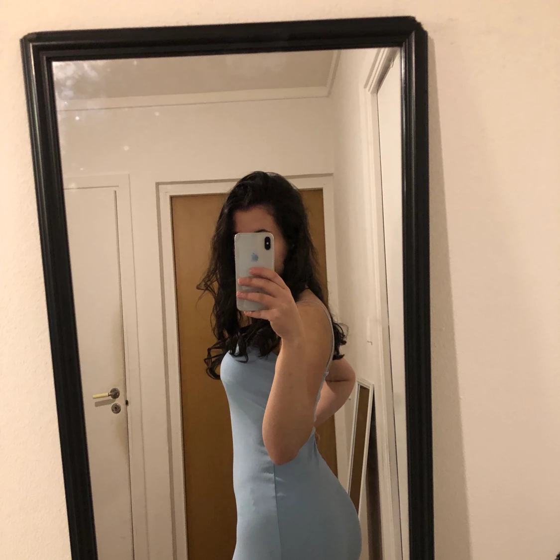 Ljusblå sommarklänning - 91