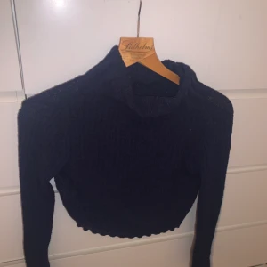 Stickad tröja  - Stickad tröja från bikbok, långa armar och även krage. 