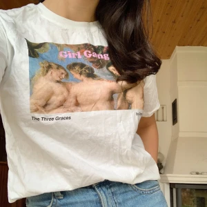 T-shirt med tryck - T-shirt med tryck från Pull and Bear i storlek i S, frakt ingår ej