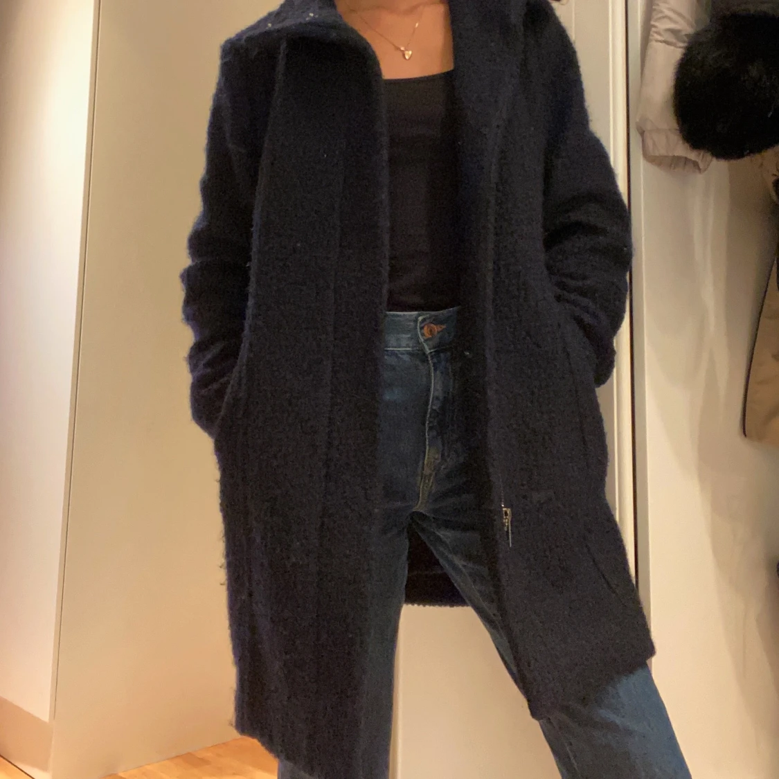 Marinblå kappa - 90