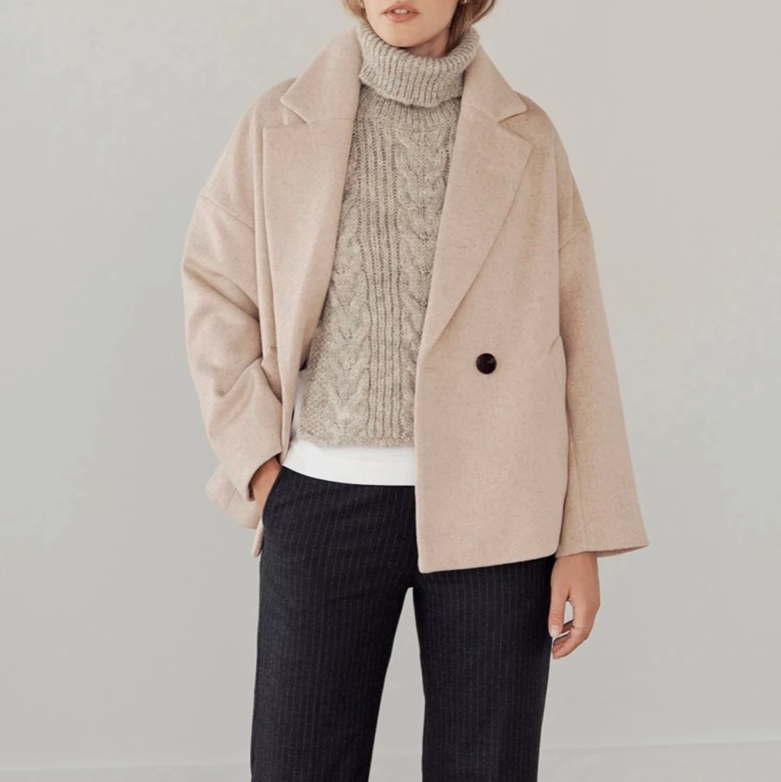 Jacka i ullblandning - 91