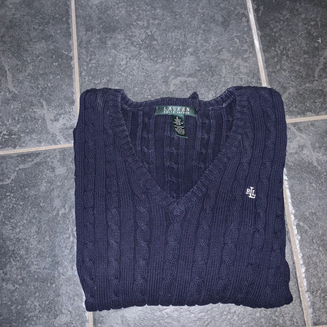 Ralph Lauren kabelstickad