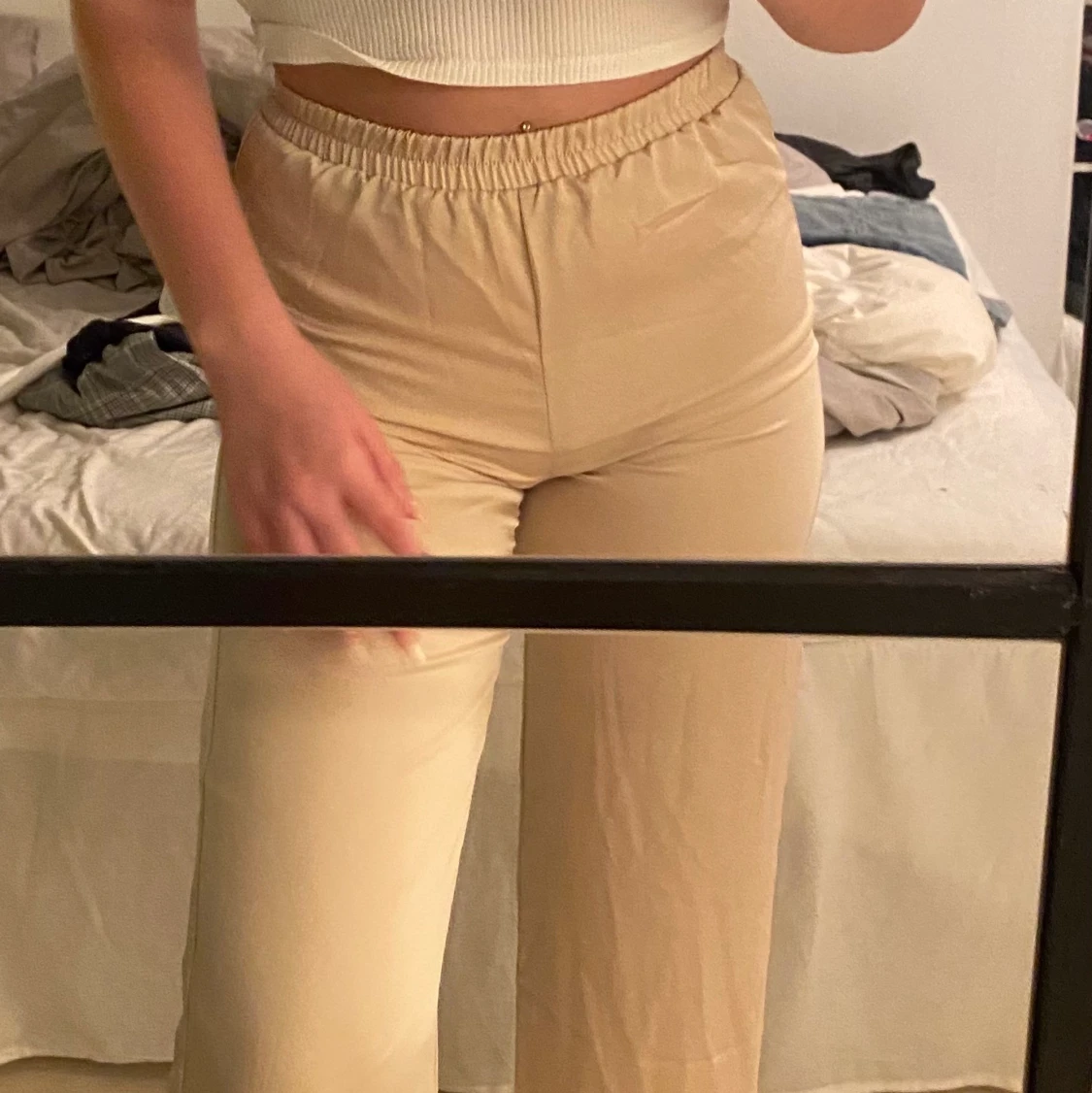 Matt silky pants - 91