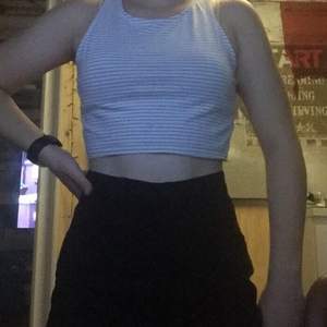 Striped gray and white crop top, never worn, great condition. 