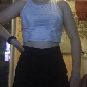 Divided crop top - Striped gray and white crop top, never worn, great condition. 