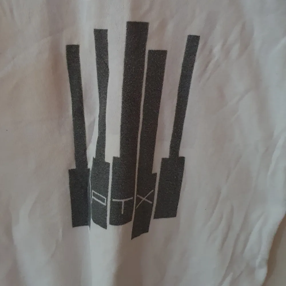 Vit och svart t-shirt med loggan för acapella-gruppen Pentatonix. Storlek S och i bra skick. Köpt från internet. Säljs då jag inte lyssnar på deras musik längre. Kontakta vid frågor/intresse 💜 frakt inräknad. T-shirts.