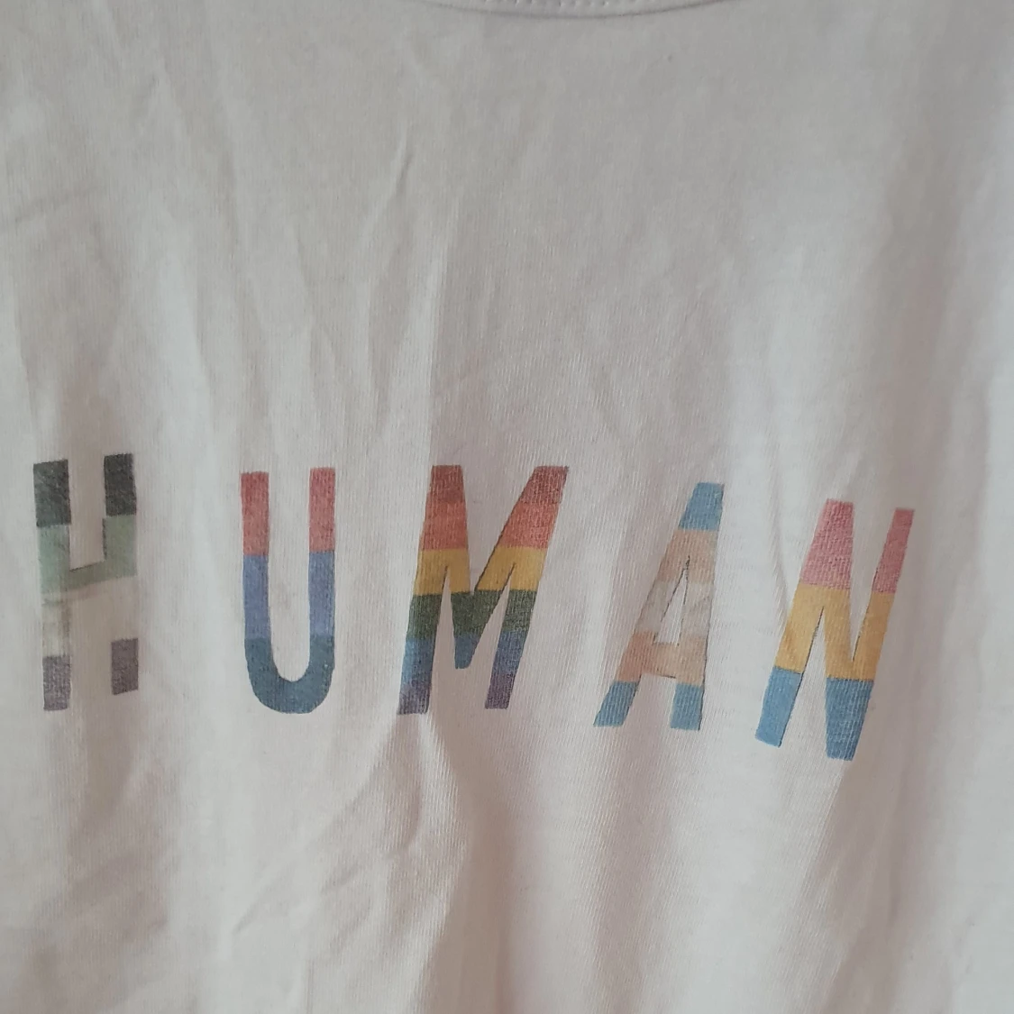 Vitt linne med text - 91