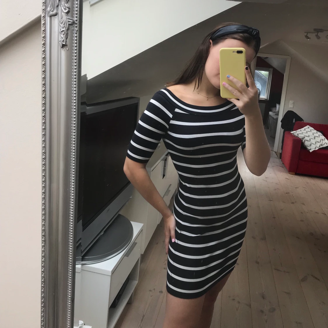 Randig klänning - 90