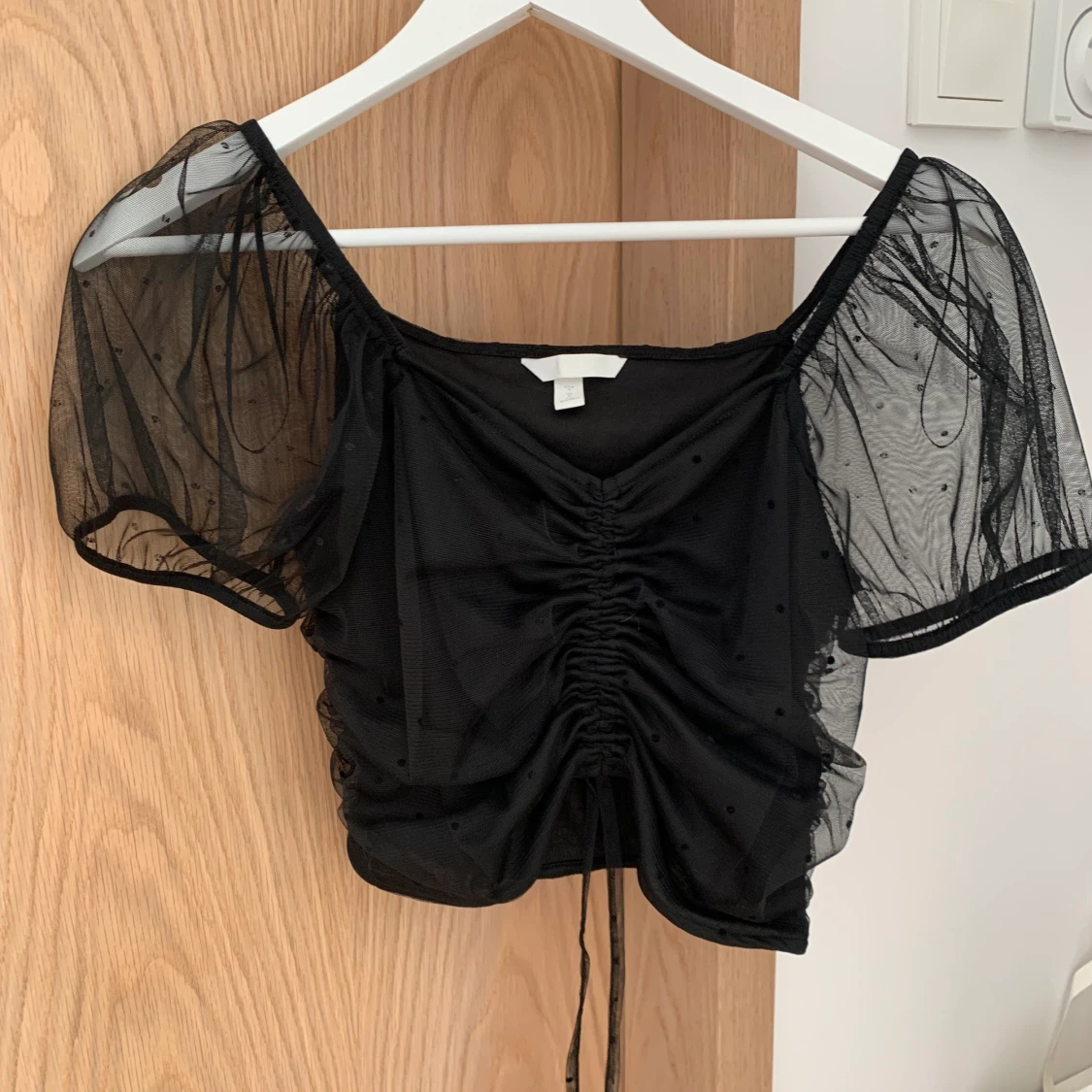 Snygg topp med puffärm, Strl XS/S - 90