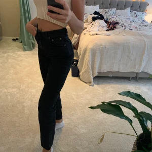 Svarta jeans från nudie jeans & co - Raka svarta jeans från nudie jeans & co. Knappt använda. Frakt 50 kr vilket köparen står för