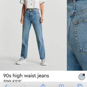 Populära jeans från ginatricot, tyvärr lite förstora på mig. Använda bara ca 2 gånger:) skickar fler bilder vid intresse 