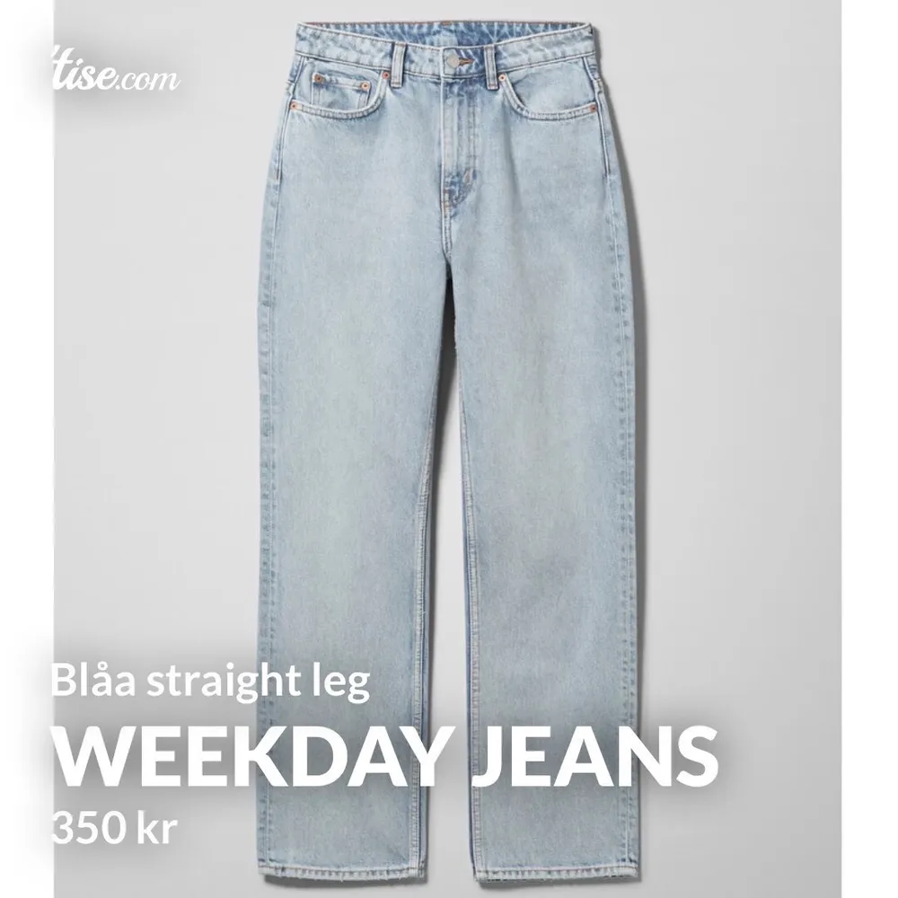 Straight leg jeans från weekday. Säljer för 350kr ink frakt . Jeans & Byxor.