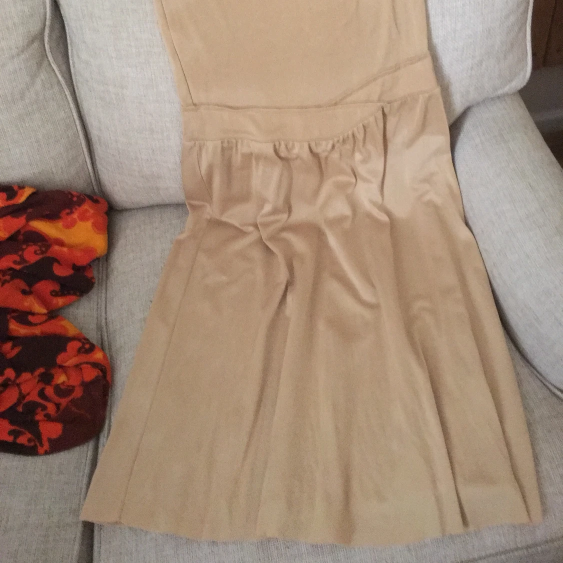 Guldig långklänning